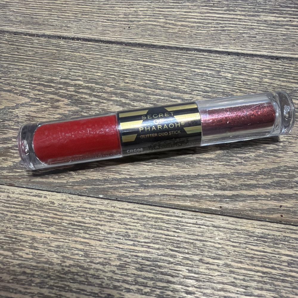 Secret Of Pharaoh Glitter Duo Stick Love Spell Gorgeous Bold Red Sealed Package